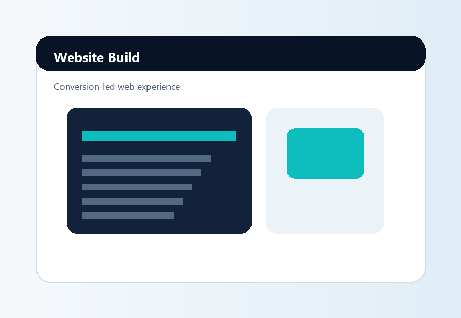 Landing page package preview